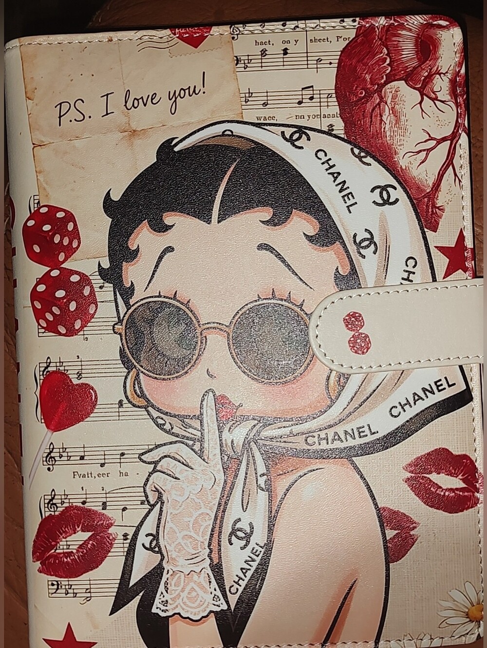New! Betty Boop Binder Notebook With Matching Paper And Divider